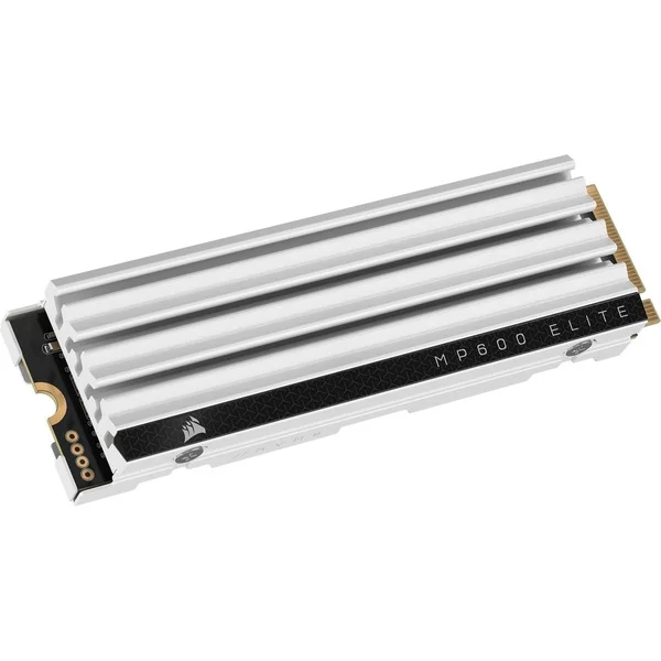 Corsair MP600 ELITE PS5 1 TB, SSD (weiß, PCIe 4.0 x4, NVMe 2.0, M.2 2280 mit Kühlkörper)