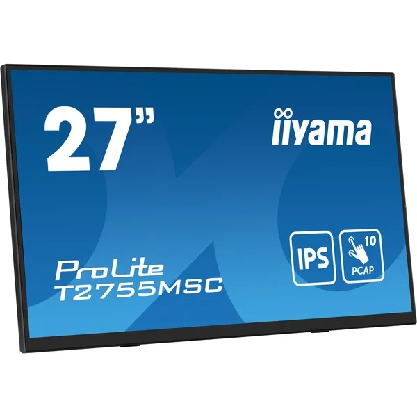 iiyama ProLite T2755MSC-B1, LED-Monitor (69 cm (27 Zoll), schwarz (matt), FullHD, IPS, Touchscreen)