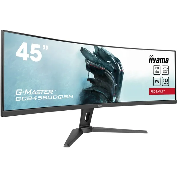 iiyama G-Master GCB4580DQSN-B1, Gaming-Monitor (113 cm (44.5 Zoll), schwarz (matt), DQHD, VA, Curved, AMD Free-Sync, 165Hz Panel)