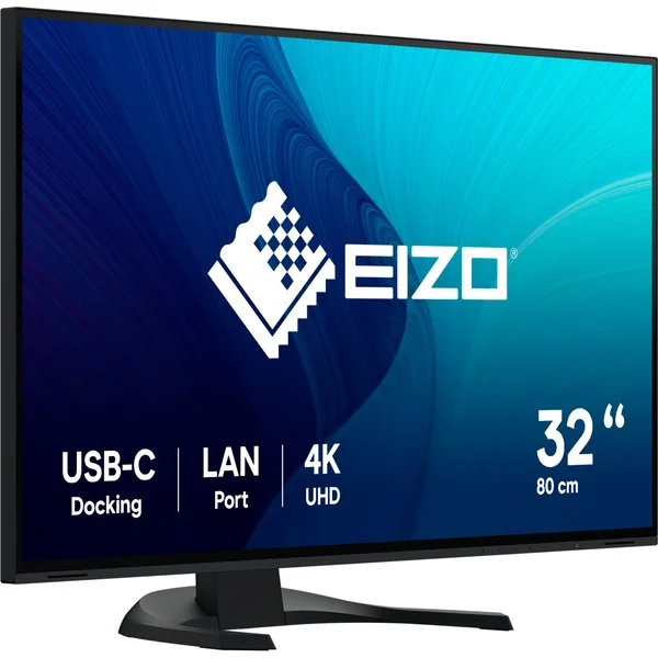 EIZO EV3240X-BK, LED-Monitor (80 cm (32 Zoll), schwarz, UltraHD/4K, IPS, LAN, USB-C)