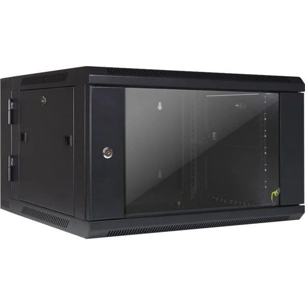 Inter-Tech Wandgehäuse SMB-6606, IT-Schrank (schwarz, 6HE)