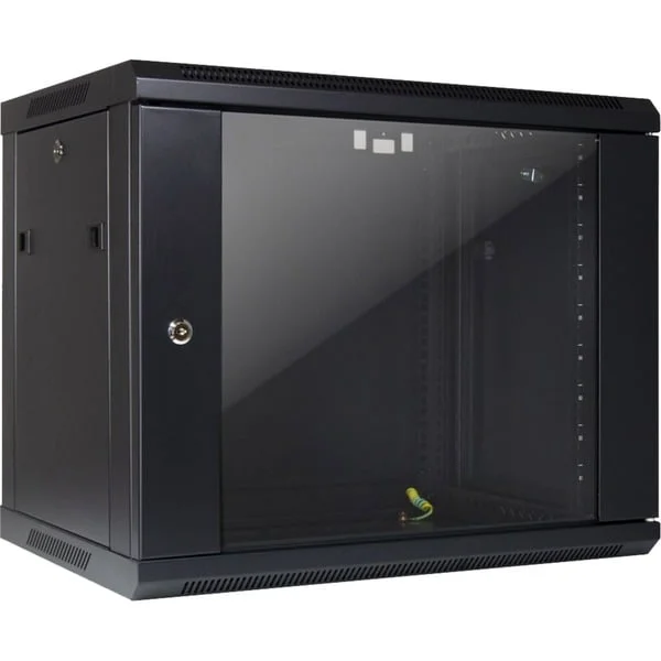 Inter-Tech Wandgehäuse SMA-6409, IT-Schrank (schwarz, 9HE)