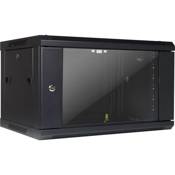Inter-Tech Wandgehäuse SMA-6406, IT-Schrank (schwarz, 6HE)