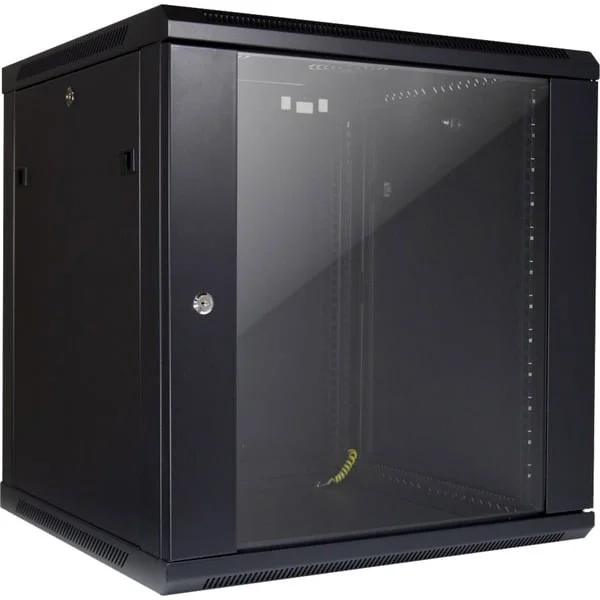 Inter-Tech Wandgehäuse SMA-6612, IT-Schrank (schwarz, 12HE)