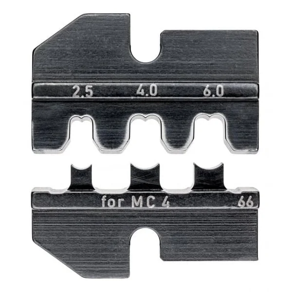 KNIPEX Crimpeinsatz 97 49 66 für Solar-Steckverbinder MC4, Crimpzange (für KNIPEX Crimp-Systemzange Artikel-Nr. 97 43 xx)