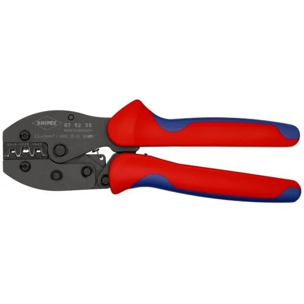 KNIPEX PreciForce Crimpzange 97 52 35 (rot/blau, Crimpen 0,5 - 6,0mm², F-Crimp)