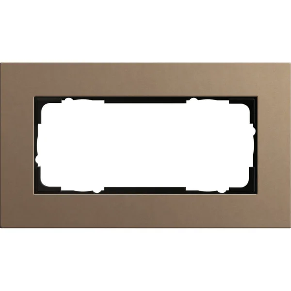 Gira Abdeckrahmen 2 fach, Abdeckung (braun, Retail)