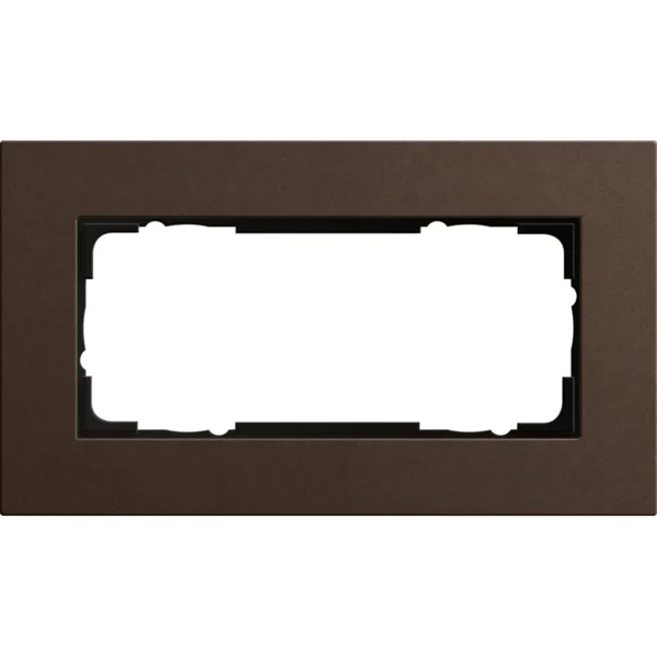 Gira Abdeckrahmen 2fach, Abdeckung (braun, Retail)