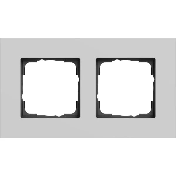 Gira Abdeckrahmen 2-fach (grau, Retail)