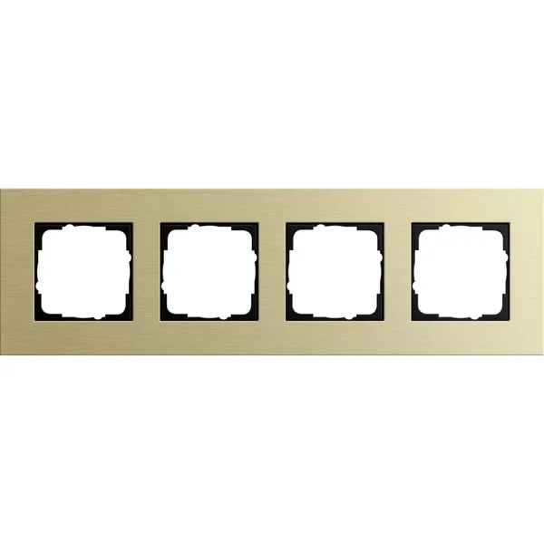 Gira Abdeckrahmen vierfach, Abdeckung (gold, Retail)