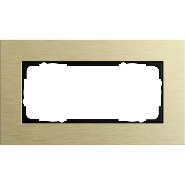 Gira Abdeckrahmen 2fach, Abdeckung (gold, Retail)