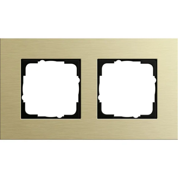 Gira Abdeckrahmen zweifach, Abdeckung (gold, Retail)