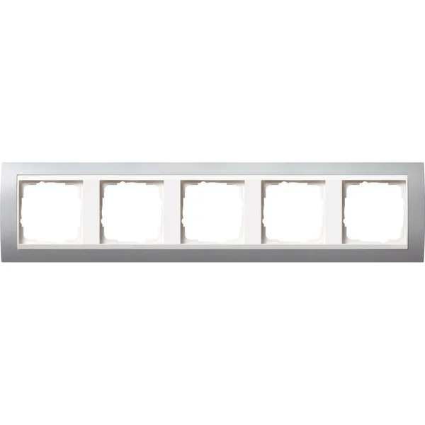 Gira Abdeckrahmen 5fach, Abdeckung (aluminium, Retail)