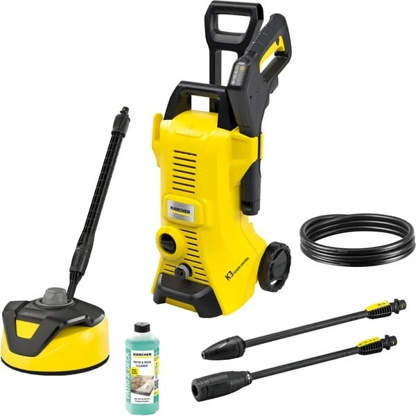 Kärcher K 3 Power Control Home T 5, Hochdruckreiniger (gelb/schwarz, mit Dreckfräser u. Flächenreiniger)