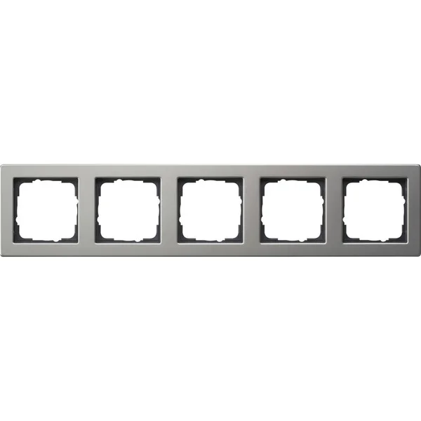 Gira Abdeckrahmen 5-fach (edelstahl, Retail)