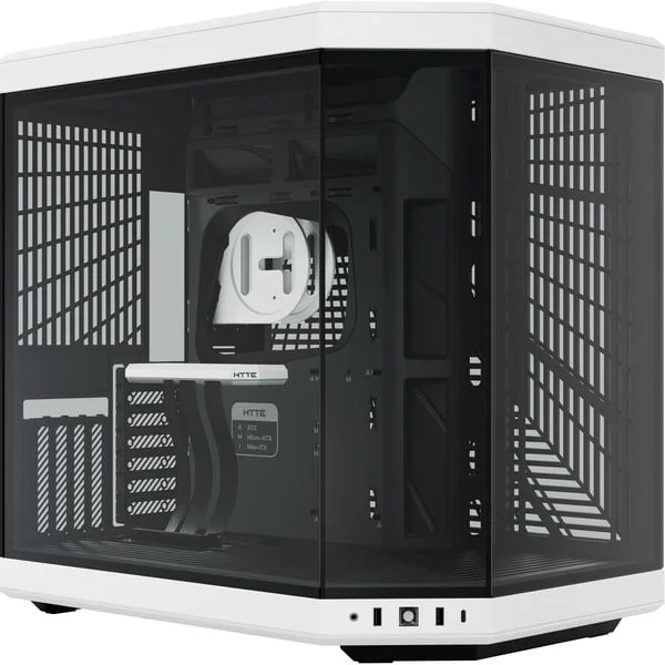 HYTE Y70 , Tower-Gehäuse (schwarz/weiß, Tempered Glass)