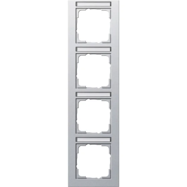 Gira Abdeckrahmen vierfach, Abdeckung (aluminium, Retail)