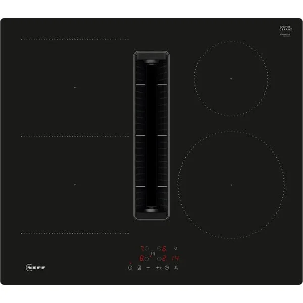 Neff V56NBS1L0 N 50, Autarkes Kochfeld (schwarz, 60 cm, mit integriertem Dunstabzug)