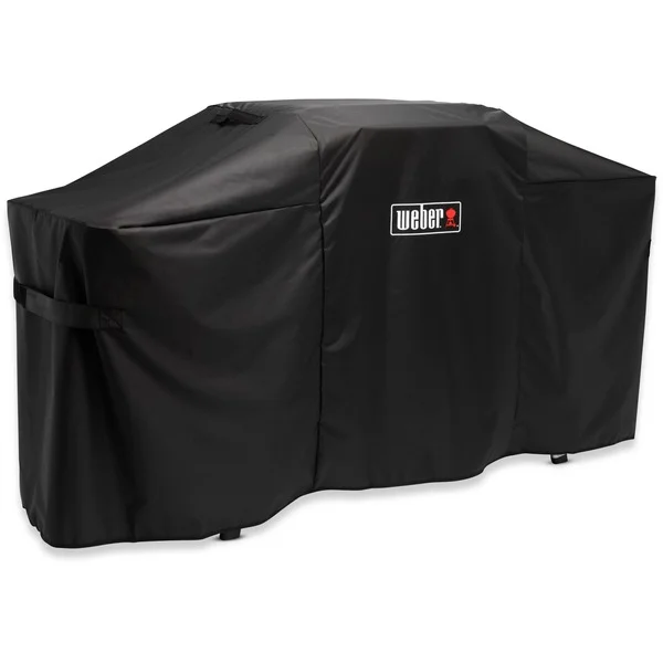 Weber Premium Abdeckhaube, für GP 43cm / GP 56cm mit Stand, Schutzhaube (schwarz, für SLATE GP Premium Plancha)