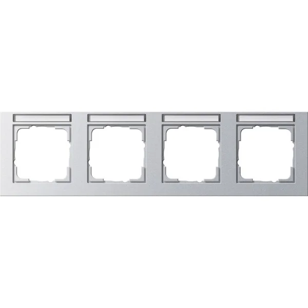 Gira Abdeckrahmen vierfach (aluminium, Retail)