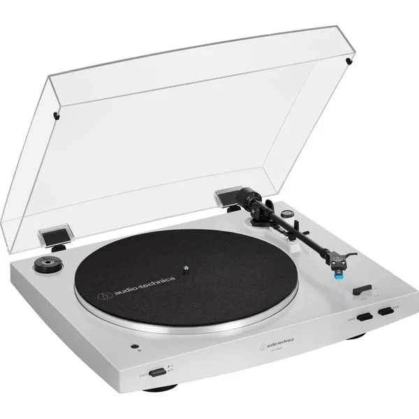 Audio-Technica AT-LP3XBT, Plattenspieler (weiß, Bluetooth, vollautomatisch)