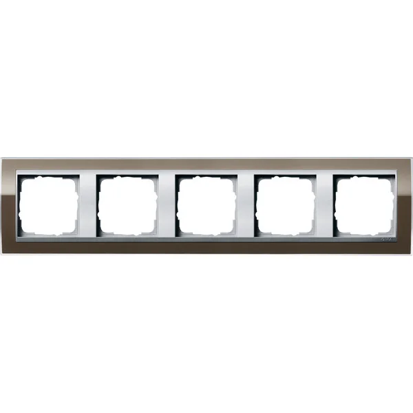 Gira Abdeckrahmen 5fach (braun, Retail)