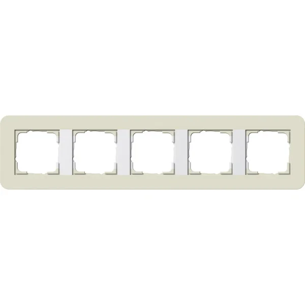 Gira Abdeckrahmen fünffach, Abdeckung (beige, Retail)