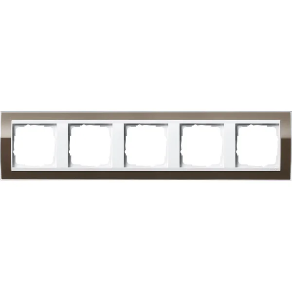 Gira Abdeckrahmen 5fach, Abdeckung (braun, Retail)
