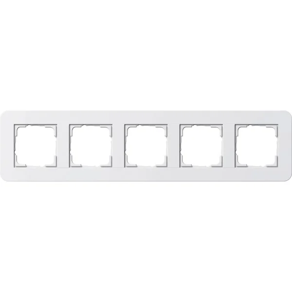 Gira Abdeckrahmen 5fach (weiß, Retail)