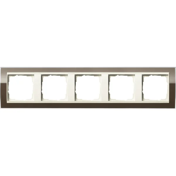 Gira Abdeckrahmen 5fach, Abdeckung (braun, Retail)
