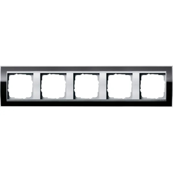Gira Abdeckrahmen 5fach (schwarz, Retail)