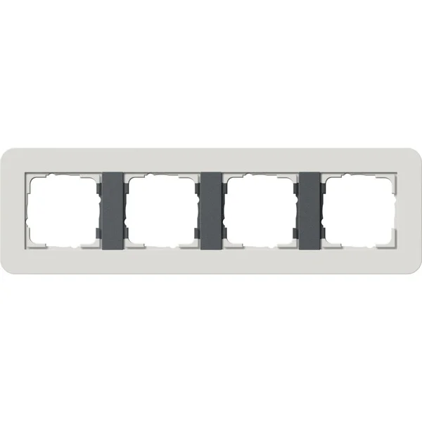 Gira Abdeckrahmen vierfach (grau, Retail)