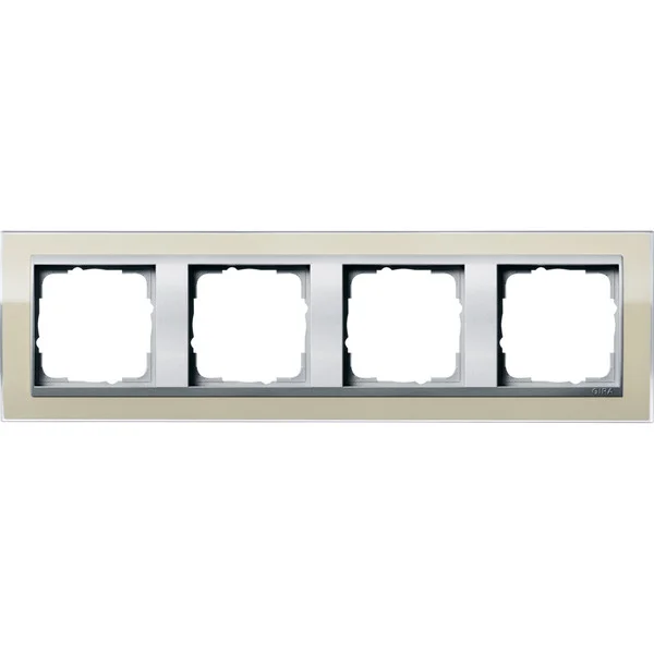 Gira Abdeckrahmen vierfach, Abdeckung (beige, Retail)