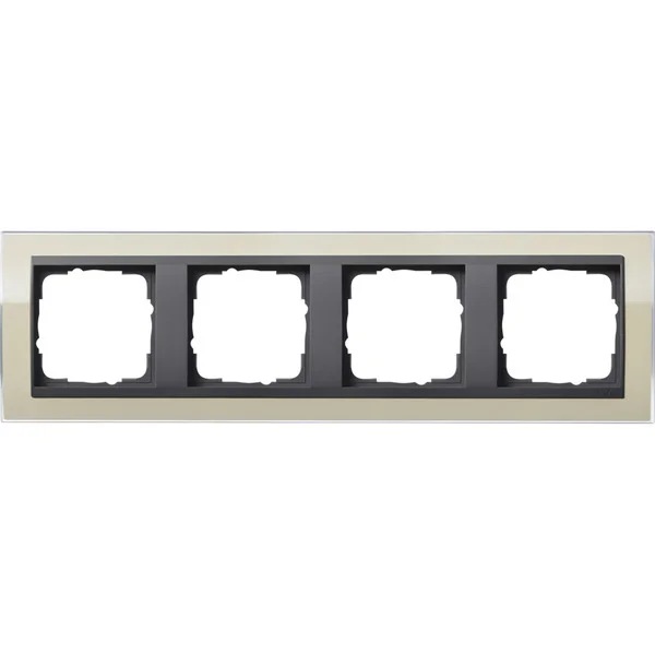 Gira Abdeckrahmen vierfach, Abdeckung (beige, Retail)