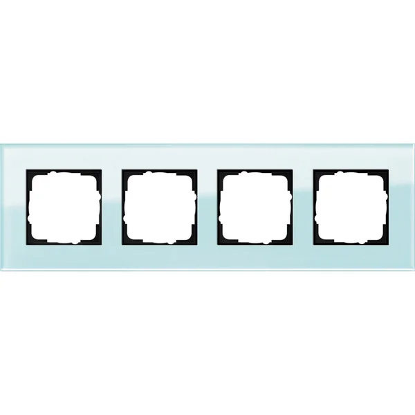Gira Abdeckrahmen vierfach Glas (mint, Retail)