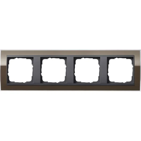 Gira Abdeckrahmen 4fach (braun, Retail)