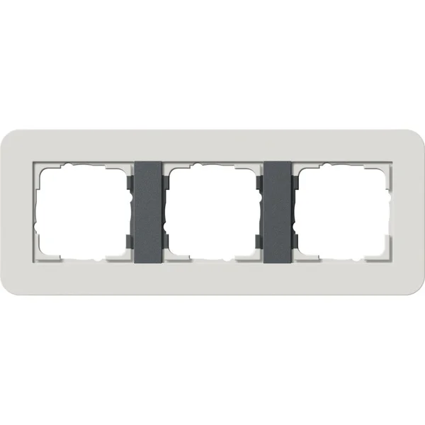 Gira Abdeckrahmen dreifach (grau, Retail)