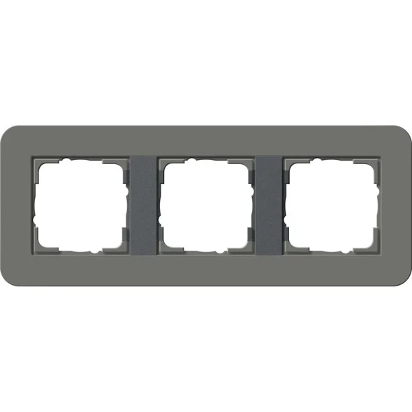 Gira Abdeckrahmen dreifach (grau, Retail)