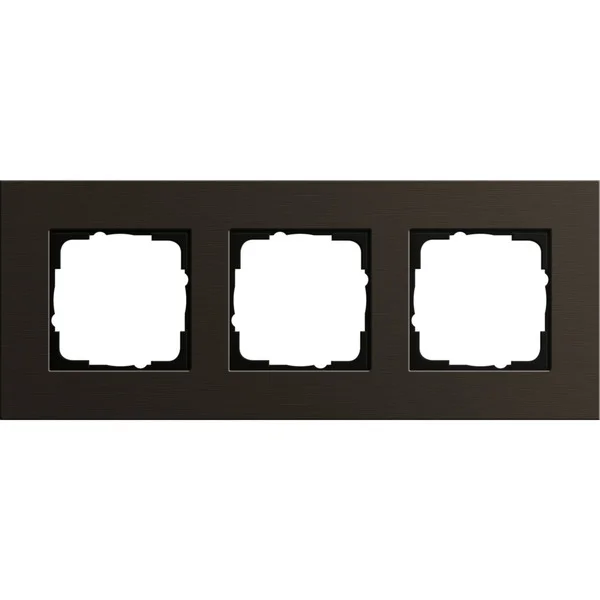 Gira Abdeckrahmen dreifach, Abdeckung (braun, Retail)