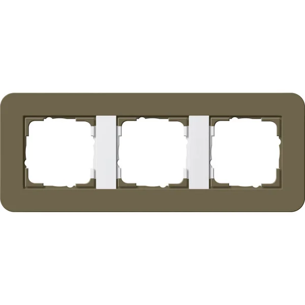Gira Abdeckrahmen drei fach (braun, Retail)