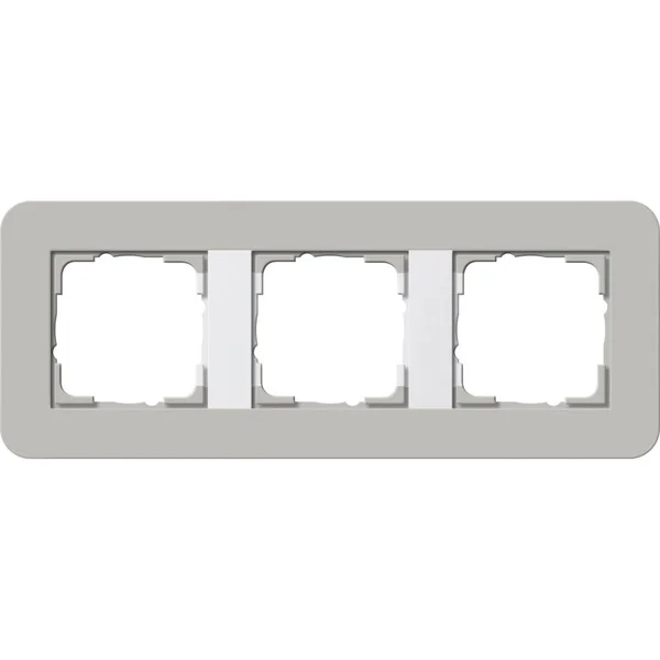 Gira Abdeckrahmen 3fach, Abdeckung (grau, Retail)