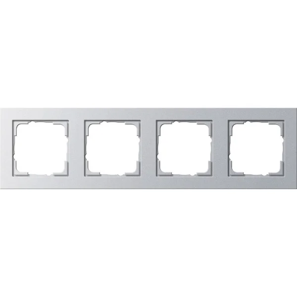 Gira Abdeckrahmen vierfach (aluminium, Retail)
