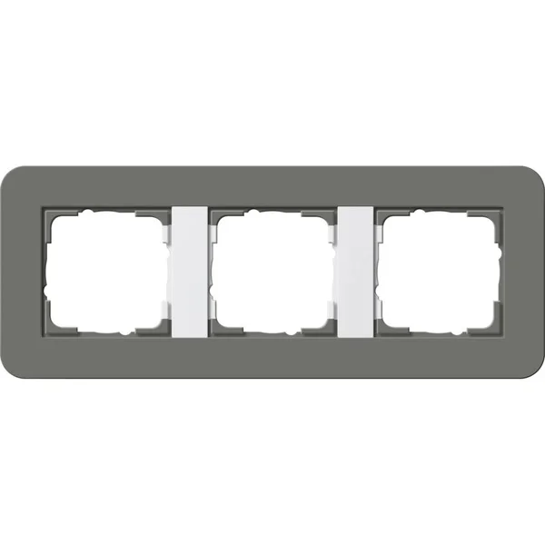 Gira Abdeckrahmen dreifach, Abdeckung (grau, Retail)