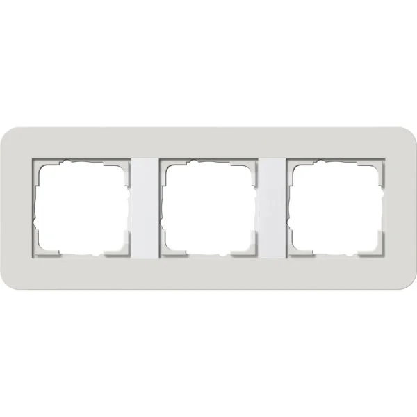 Gira Abdeckrahmen 3fach, Abdeckung (grau, Retail)