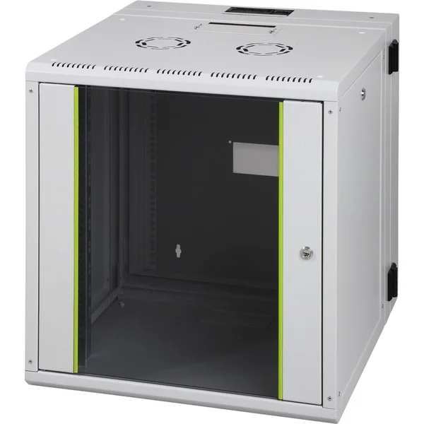 Digitus Wandgehäuse Unique Serie - zweiteilig, schwenkbar, IT-Schrank (grau, 12 Höheneinheiten)