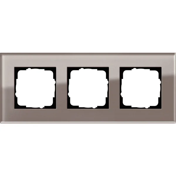 Gira Abdeckrahmen dreifach Esprit Glas Umbra, Abdeckung (Retail)