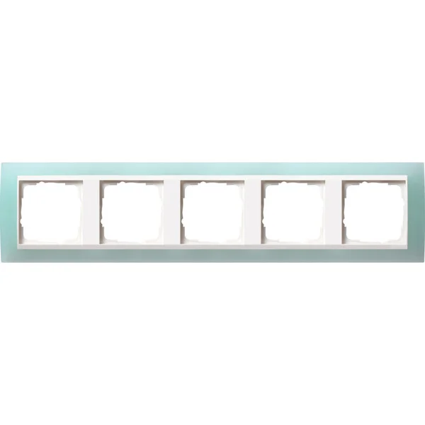 Gira Abdeckrahmen 5-fach mit Zwischenrahmen Reinweiß glänzend (mint, Retail)