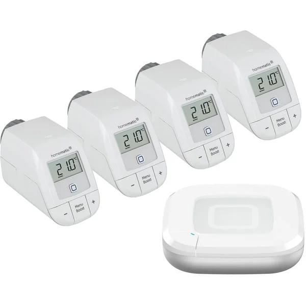 Homematic IP Starter Bundle Heizen Basic für 4 Heizkörper, Set