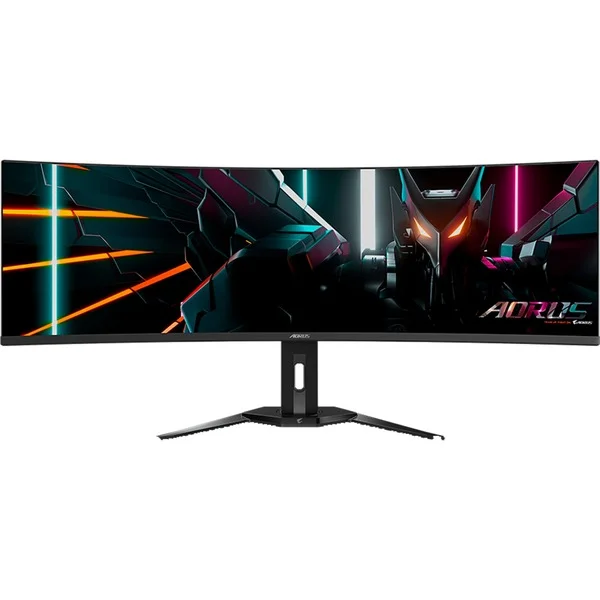 GIGABYTE AORUS CO49DQ, Gaming-Monitor (124.4 cm (49 Zoll), schwarz, DQHD, Curved, USB-C, AMD Free-Sync Premium Pro, 144Hz Panel)