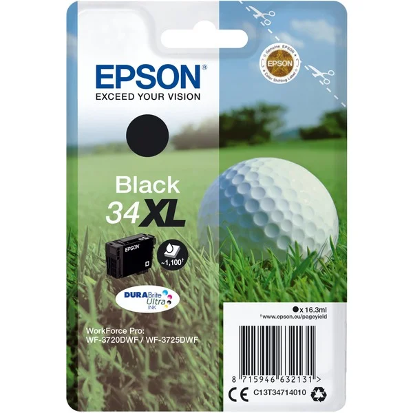 Epson Tinte schwarz 34 XL (C13T34714010) (DURABrite Ultra)